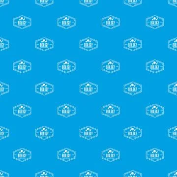 Biology pattern vector seamless blue Stock Illustration