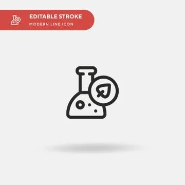 Biology Simple vector icon. Illustration symbol design template for web mobil Illustrazione stock