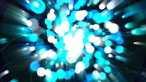 Bioluminescent Bubble Void Swirling Energy Vortex Loop Stock Footage 343074162