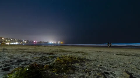 BIOLUMINESCENT OCEAN TIMELAPSE Stock-Footage 131356177