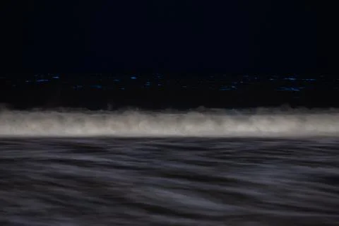 Bioluminescent Waves Stock Photos