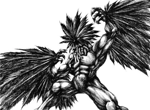 Biomechanical Chimera Titan Stock Illustration