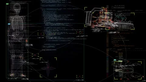 Biomechanical threat analysis using artificial intelligence. Stock Footage 318586649