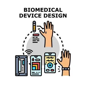 Biomedical device design concept exploring wearable health technology イラスト素材
