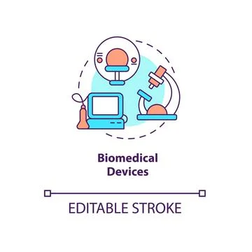 Biomedical devices concept icon. 스톡 일러스트