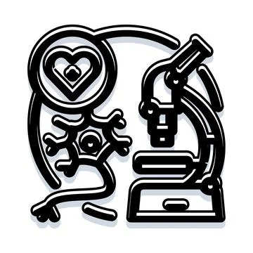 Biomedical engineering research science and medical innovation Stock Illustration