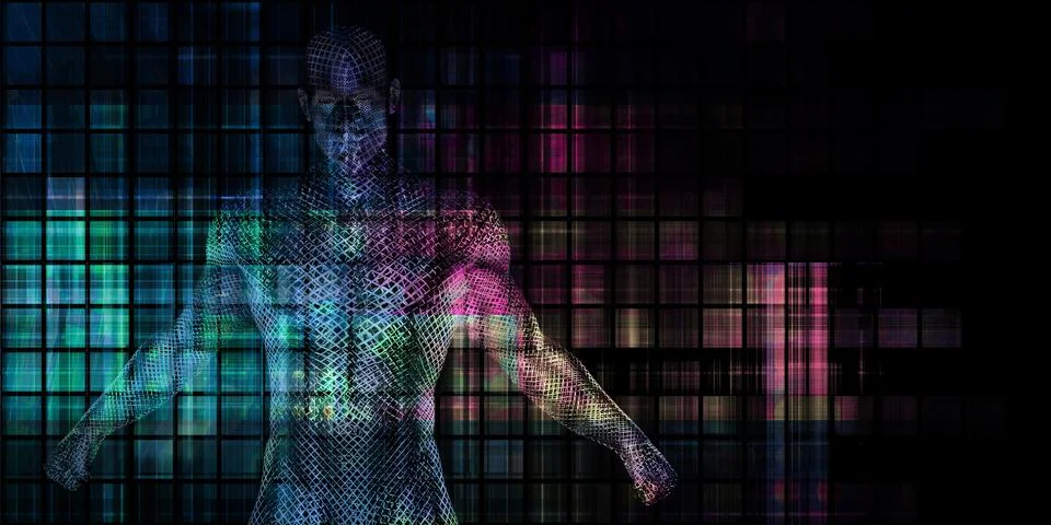 Biomedical Engineering Tissue Regeneration Abstract Wallpaper Stock Illustration