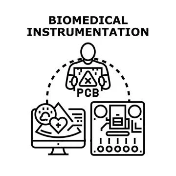 Biomedical instrumentation for medical device development Illustrazione stock