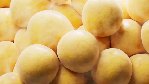 Biomedical microscopic fat cells structure, 3d rendering. Video stock 316272922