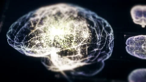 Biomedical Neuron Pathology And Diagnostic Scan Vídeos de archivo 201448715