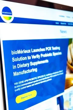 Biomerieux launching pcr testing solution for probiotic verification 库存照片