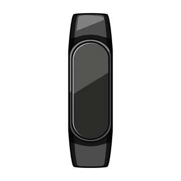 Biometric activity tracker bracelet wearable technology Ilustración de archivo