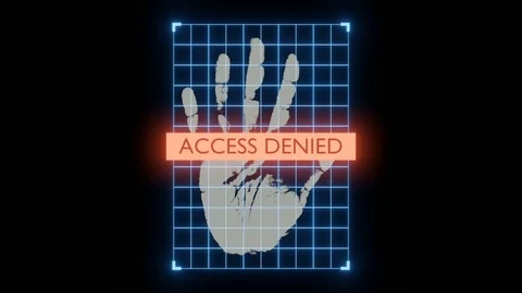 Biometric authentication of hand geometry authentication. Stock Footage 105447957