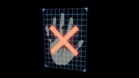 Biometric authentication, security concept. Stock-Footage 105447981