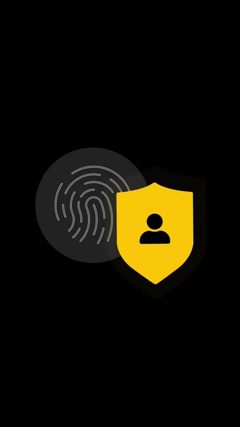 Biometric authentication security - user identity protection Stock Footage 335261213