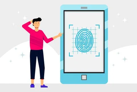 Biometric Data Concept Illustration Stock Illustration
