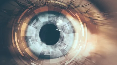 Biometric Eye from future Stock Footage 101660184
