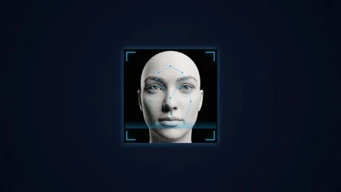 Biometric face id scan failure with access reject message. 4K 스톡 동영상 343265129