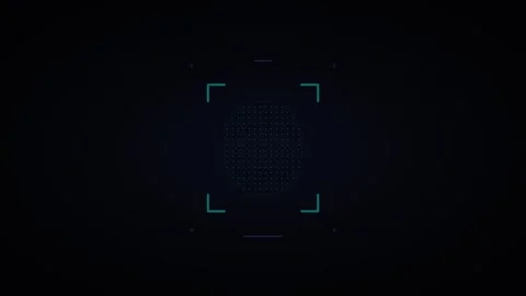 Biometric face recognition scan and identity verification success animation.. Stock Footage 344862944