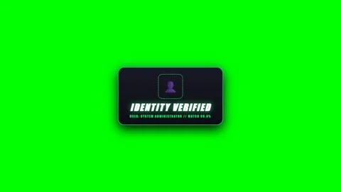 Biometric Facial Recognition Scan Target Mesh HUD on Green Screen Vídeos de archivo 345878388