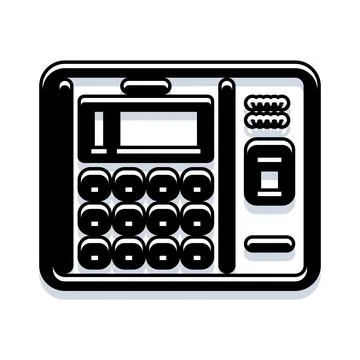 Biometric fingerprint reader for secure access control Stock Illustration