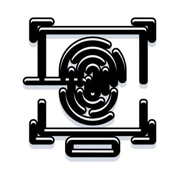 Biometric fingerprint scan for digital security access Stock Illustration