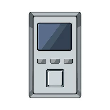 Biometric fingerprint scanner security system access device Stock Illustration