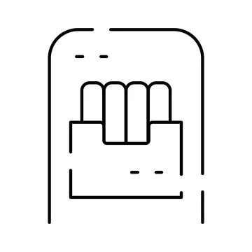 Biometric fingerprint scanning for digital security identity Stock Illustration