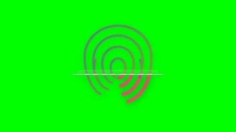 Biometric Fingerprint Security Scan with Purple Magenta Gradient and Glowin.. Видео 346202127