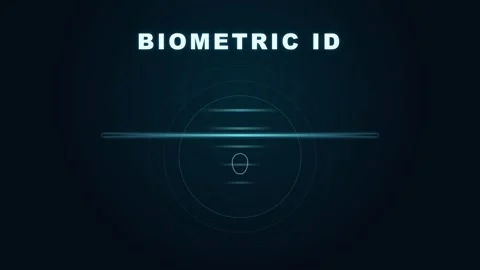 Biometric Id Future Technology Secure Personal Identity Verification Stockbeeldmateriaal 332695327