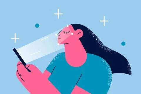 Biometric identification and technologies concept Stock Illustration