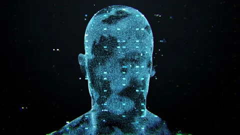Biometric identification scan concept. Stock Footage 168069092