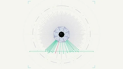 Biometric Iris Scan System for Digital Security and User Authentication 스톡 동영상 334861002