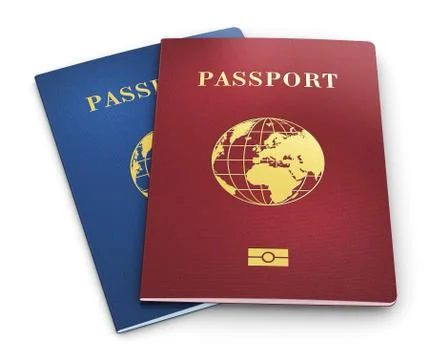 Biometric passports Stock-Illustration