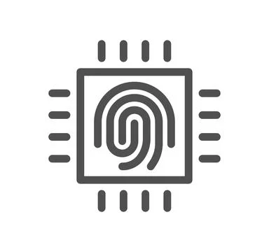 Biometric related icon. Illustration