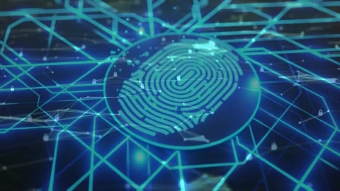 Biometric Security Access with Fingerprint Scan Vidéo 336901040