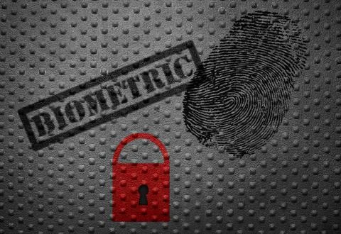 Biometric security concept Stock Photos