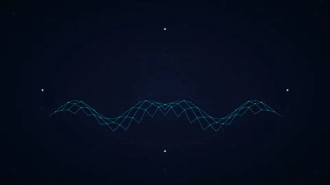 Biometric Security Isometric Grid Access Scanner 4K Stock Footage 345039905