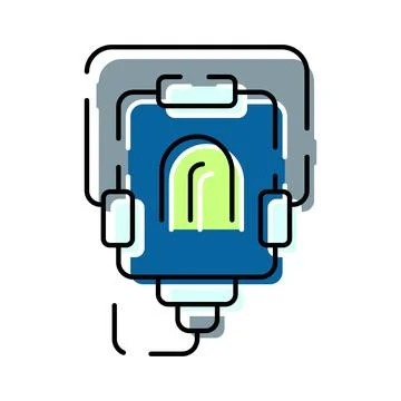 Biometric security using fingerprint authentication login access Stock Illustration