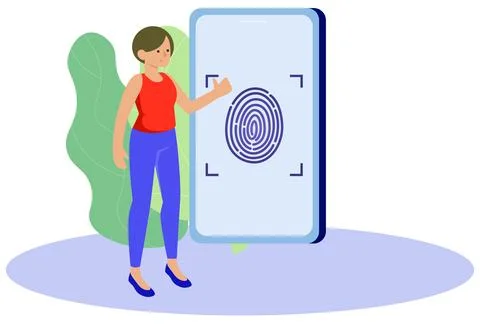 Biometrics Concept Illustration Stock-Illustration
