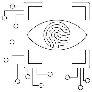 Biometrics icon Stock Illustration