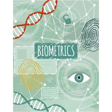 Biometrics id access data security vector tech Stock Illustration