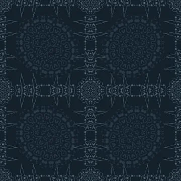 Biomorphic asian like seamless pattern Stock Illustration