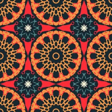 Biomorphic circular large scale seamless pattern Stock Illustration