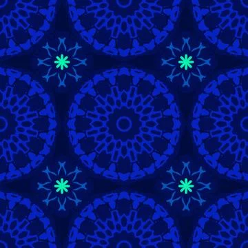 Biomorphic circular large scale seamless pattern Illustrazione stock