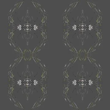 Biomorphic particles seamless pattern Stock Illustration