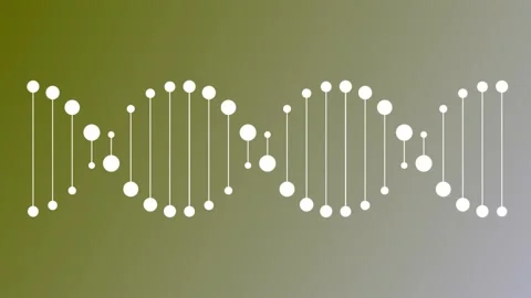 Biomorphism and DNA Double Helix Animation Stock Footage 283423862