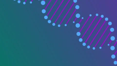 Biomorphism-Inspired DNA Double Helix Visual Animation Stock Footage 283423755
