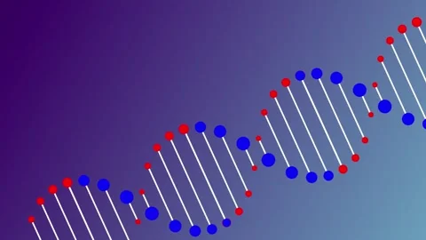 Biomorphism-Inspired DNA Double Helix Animation Stock Footage 283423839