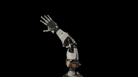 Bionic Arm showing its functionality. Stock Footage 89621256
